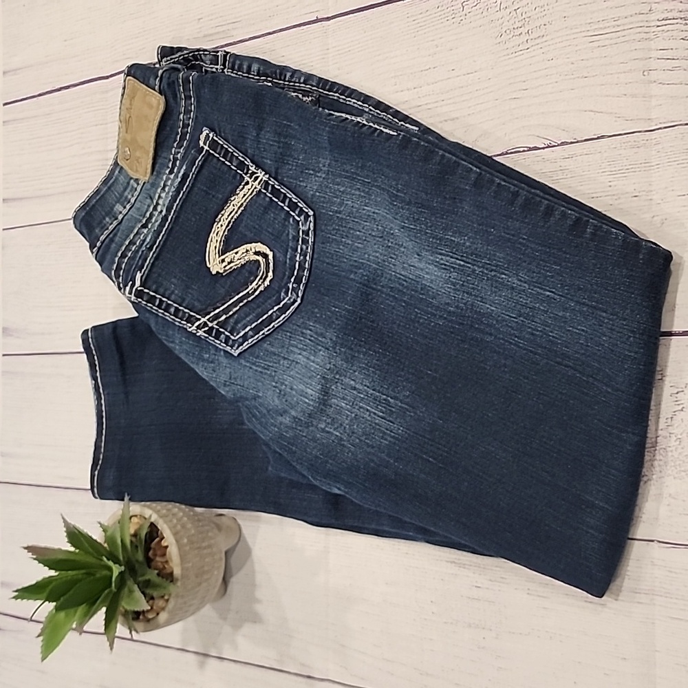 Silver Skinny Jeans